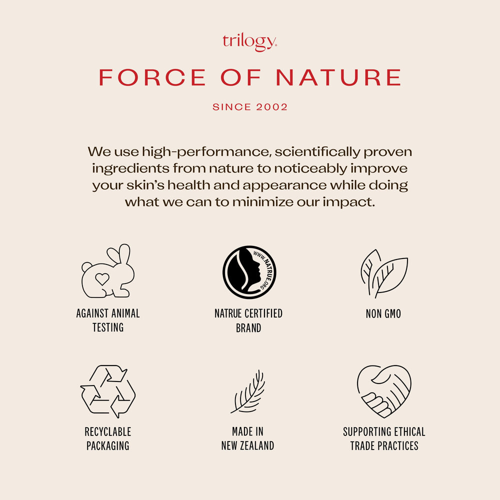Trilogy Rosehip Oil for body use in daily skincare routine.