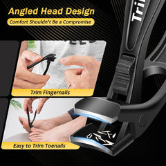 Trimlyx heavy-duty toenail clippers handle thick nails with smooth cuts