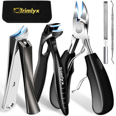 Trimlyx toenail clippers angled head large for easy trimming of thick nails