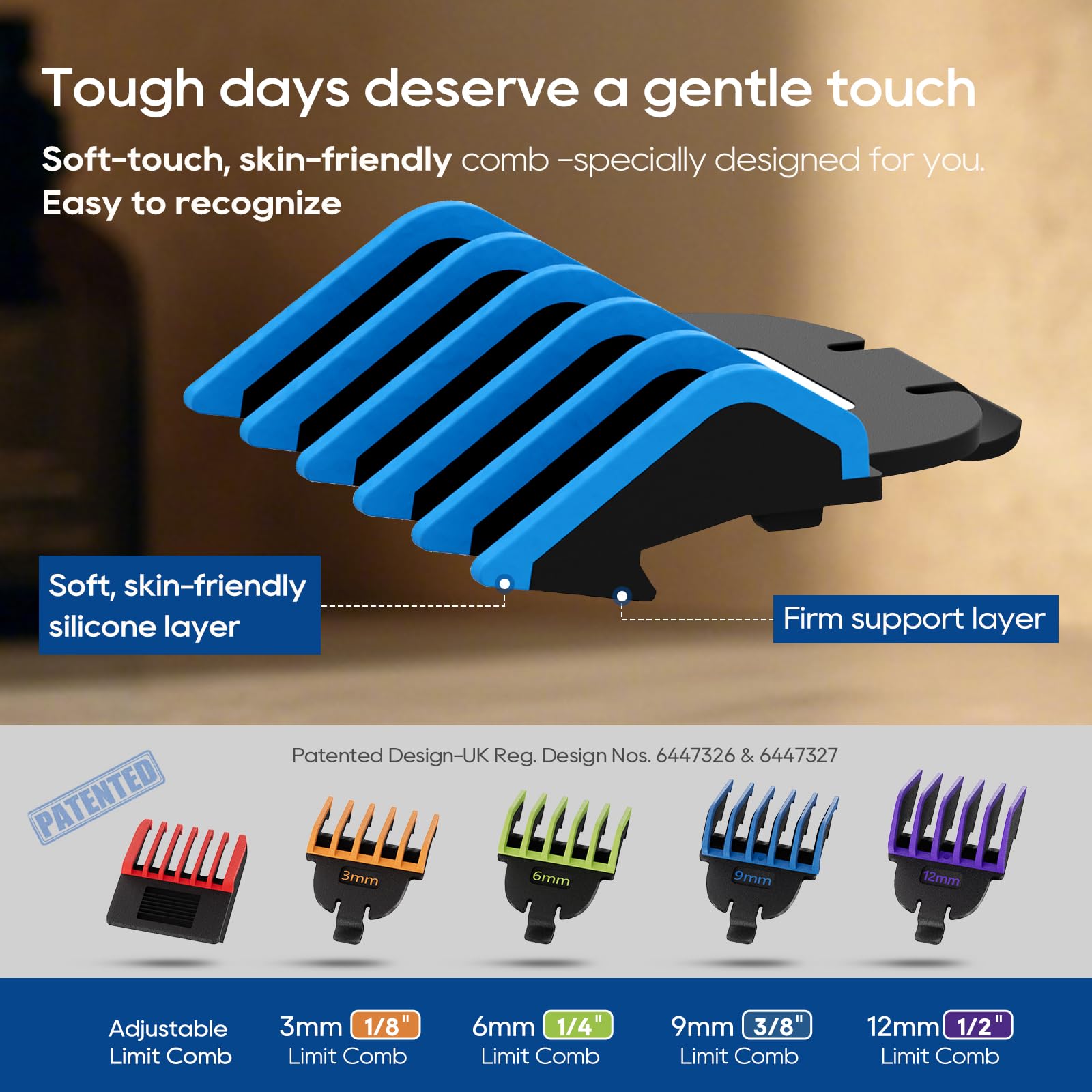 TRIMX V-shaped blade glides over sensitive zones with gentleness.