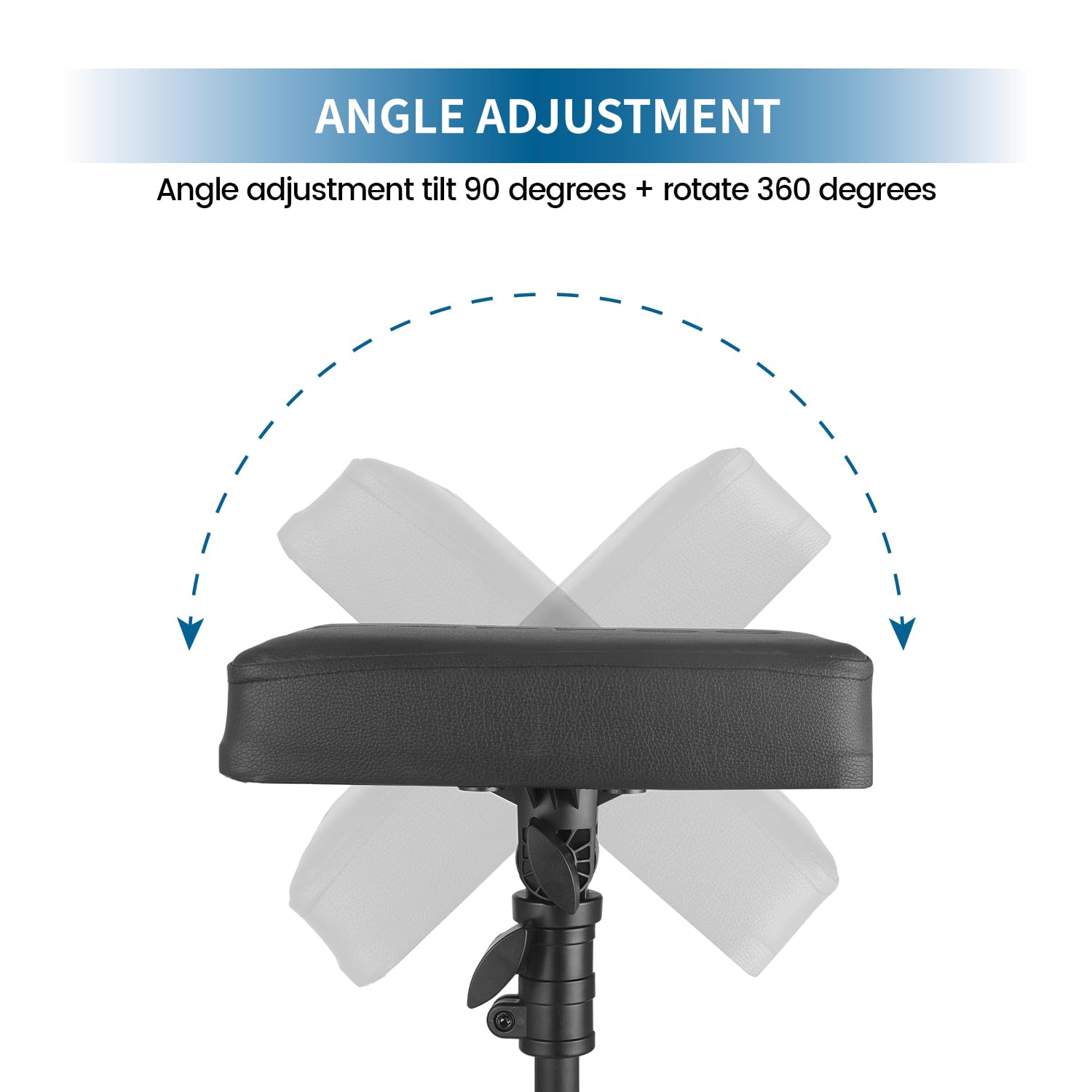 Tripartite tattoo armrest soft pad detail highlighting cushioned support