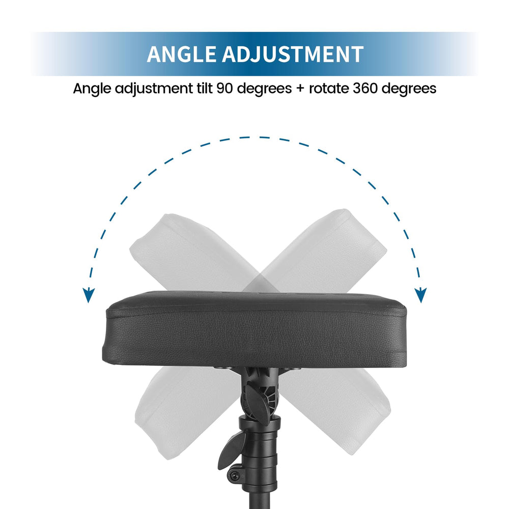 Tripartite tattoo armrest soft pad detail highlighting cushioned support