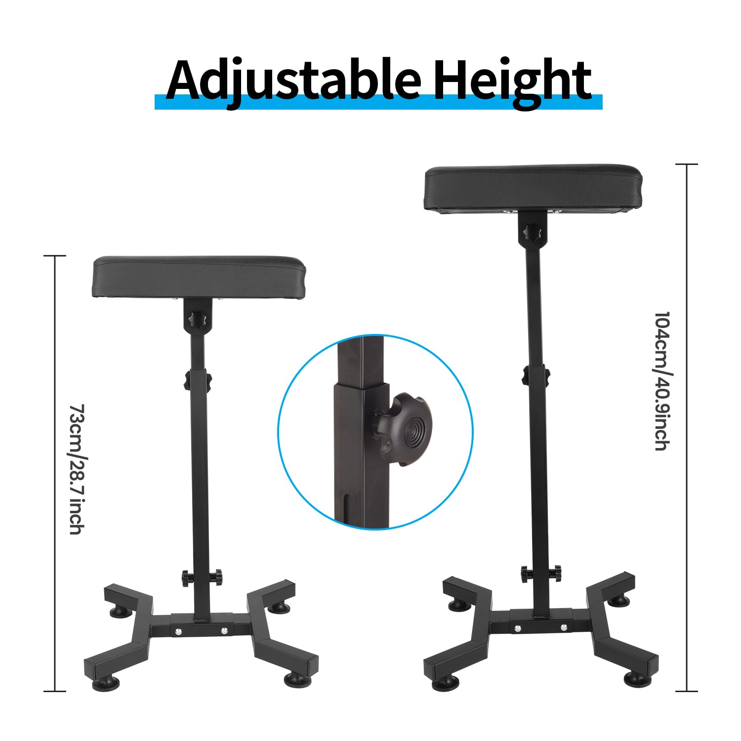 Tripartite Tattoo Armrest Stand easy-assembly for quick setup in busy studios