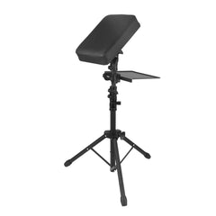 Tripartite tattoo armrest stand side view showing stable tripod base for steady sessions