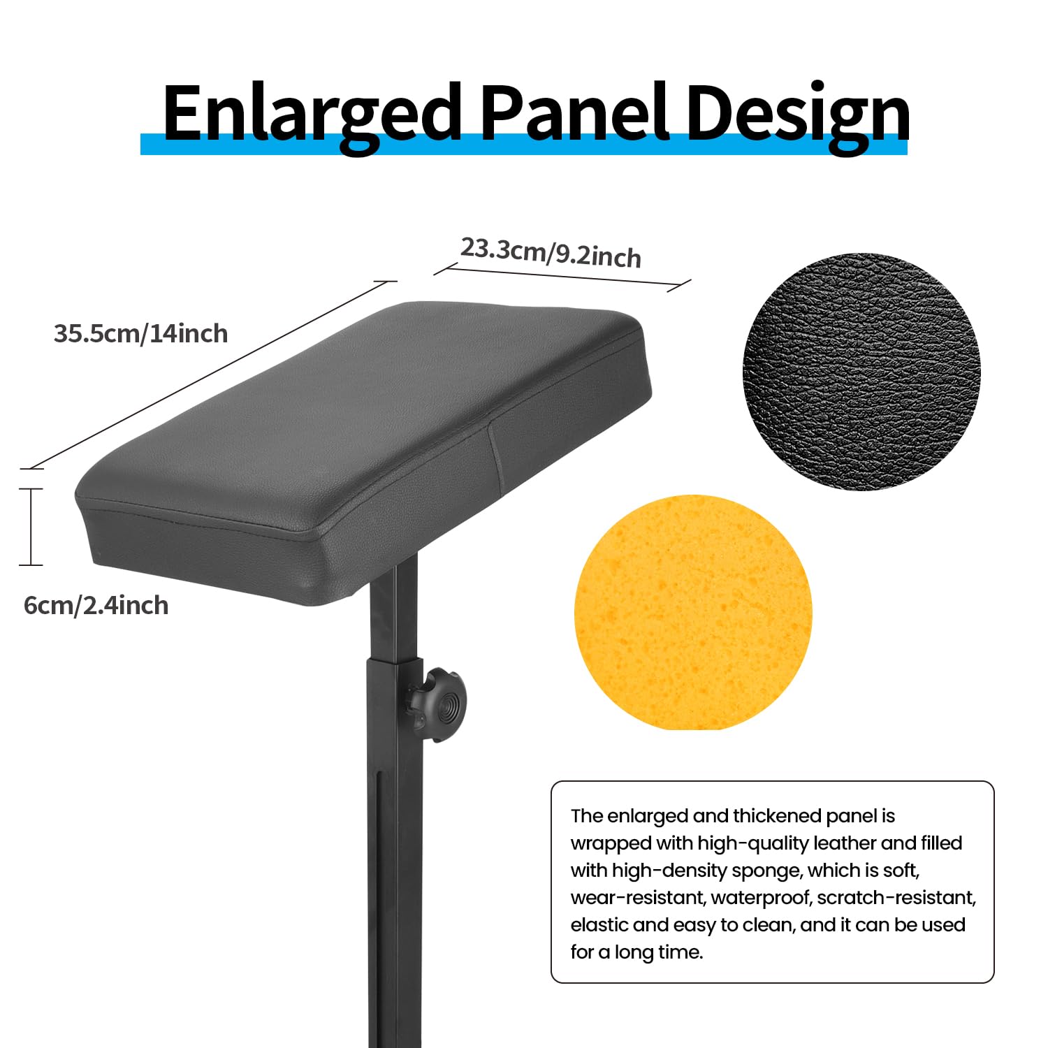 Tripartite Tattoo Armrest Stand shows stable four-corner base for steady studio work