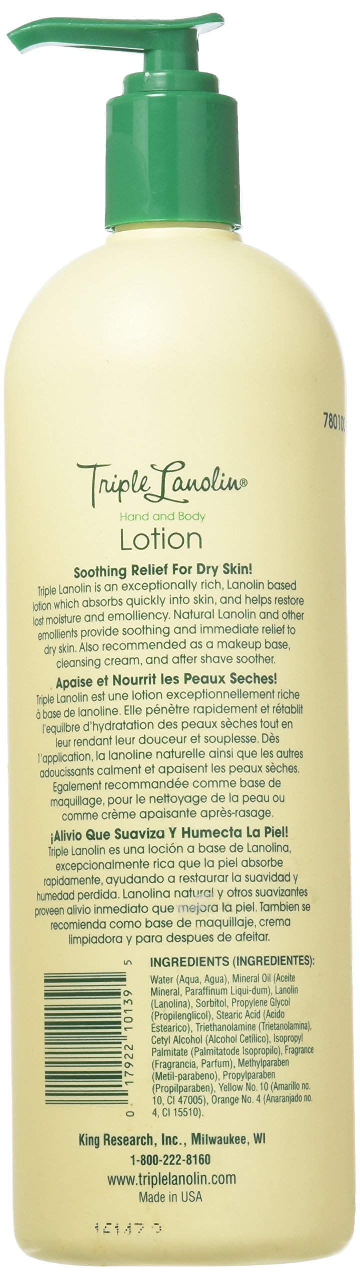 Triple Lanolin Original Formula textured cream close-up highlighting rich lanolin hydration.