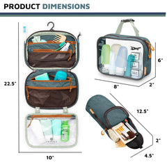 TRIPPED Toiletry Bag Kit ultralight organizer view helps separate cosmetics and cords