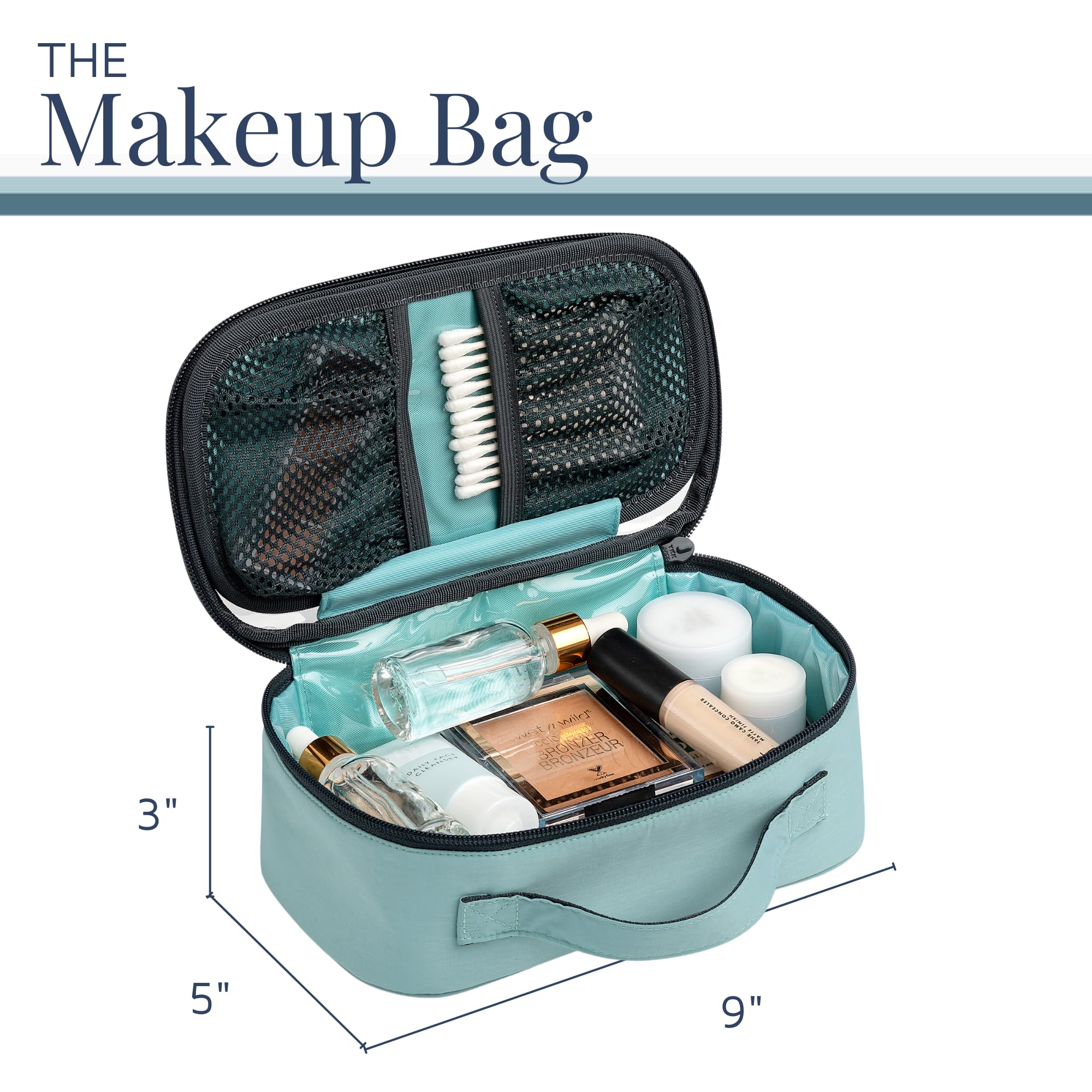 TRIPPED Toiletry Bag Set mesh pockets expand to fit essentials