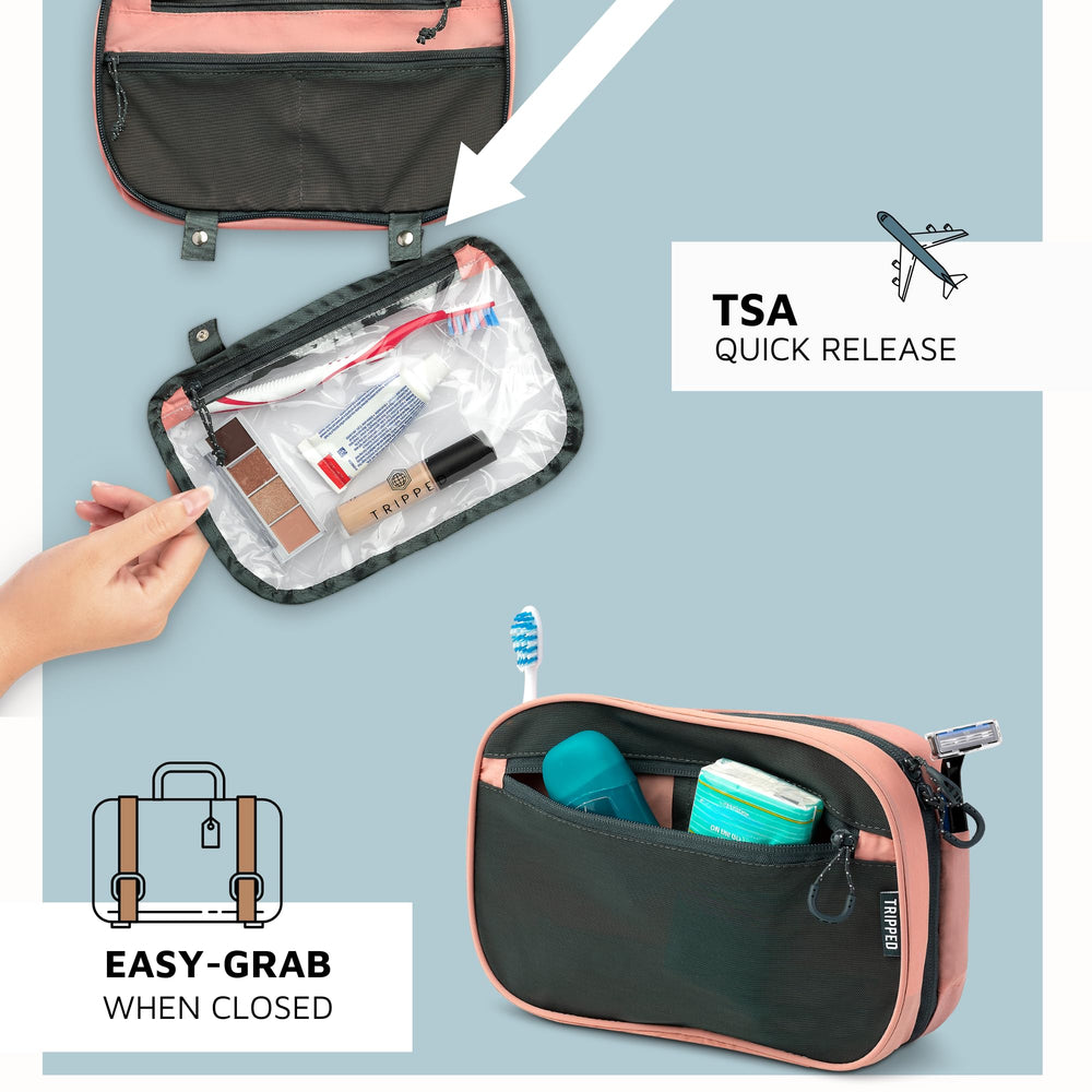 TRIPPED Travel Gear folded compact tote ready for carry-on packing.