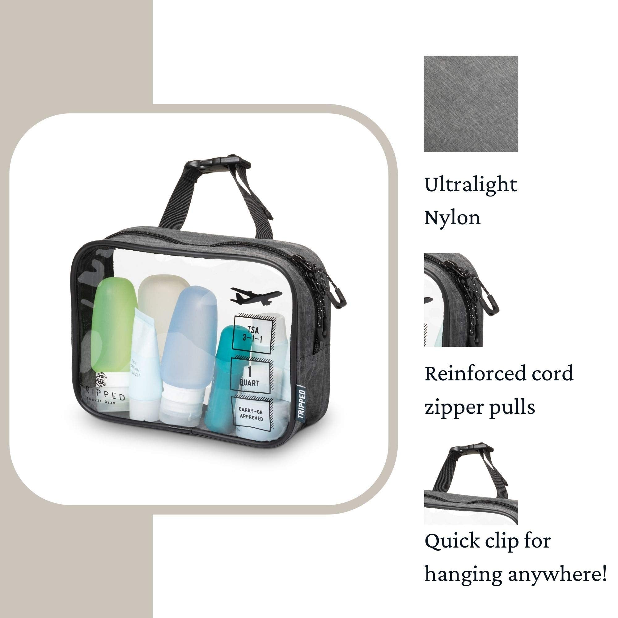 TRIPPED Premium materials 70D nylon blend deliver lightweight durability