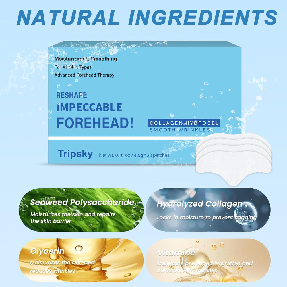 Tripsky hydrogel texture close-up highlighting skin-friendly absorption and hydration.