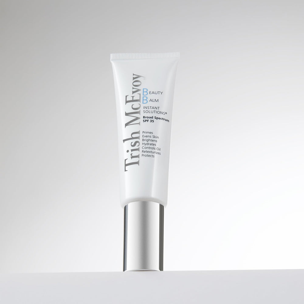 Trish McEvoy Beauty Balm swirls on hand for smooth, medium-to-full coverage.