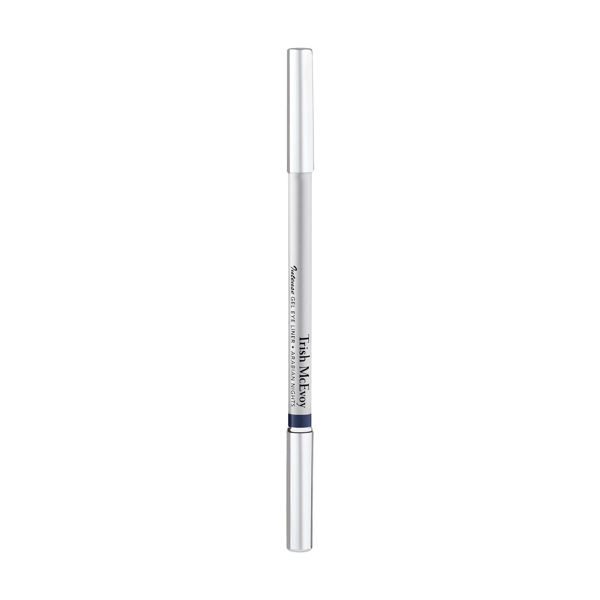 Trish McEvoy Intense Gel Eye Liner Arabian Nights waterproof swatch demonstrates smudge-resistant definition.