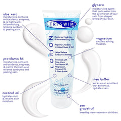 TRISWIM Swim Lotion Aloe Vera moisturizing action for dry skin relief