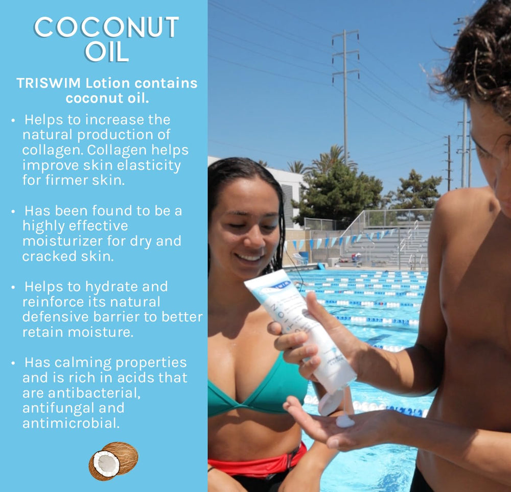TRISWIM Swim Lotion Grapefruit scent adds a refreshing aroma
