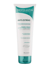 Trofolastin Anti-stretch cream packaging showing pregnancy-friendly stretch prevention support.