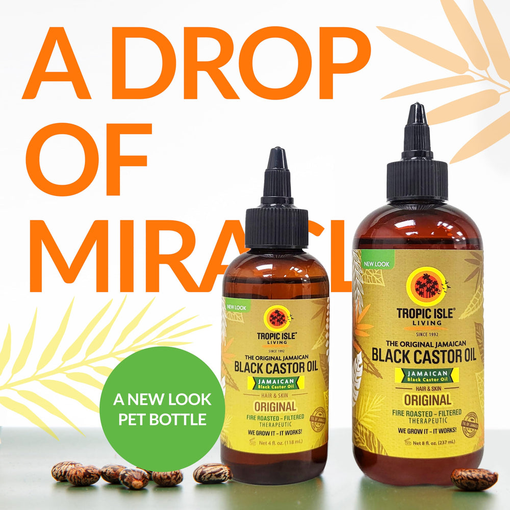 Tropic Isle Living Jamaican Black Castor Oil hair conditioning for smoother strands.