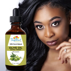 Tropical Holistic olive oil skin application demonstrates a lightweight daily moisturizer.