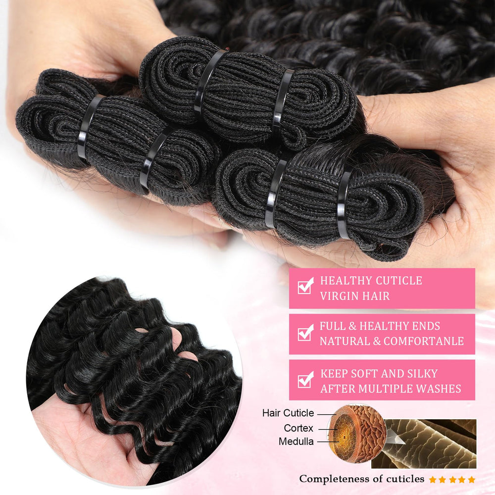 Troskamar Deep Wave 20 inch bundle highlights length for fuller, long-lasting style