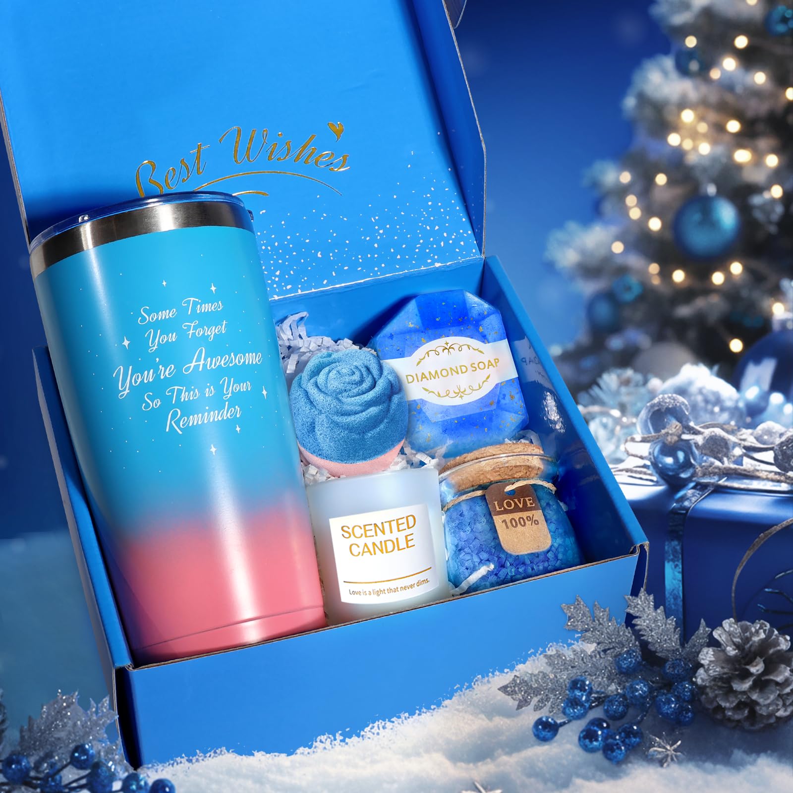 TRSILLE bath salts, bath bombs, and soaps set for at-home spa