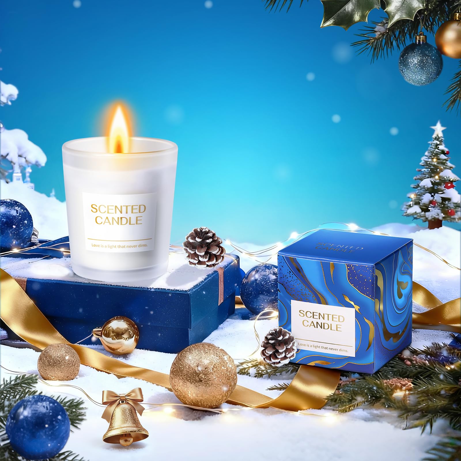 TRSILLE blue-themed care package luxury at-home spa gift
