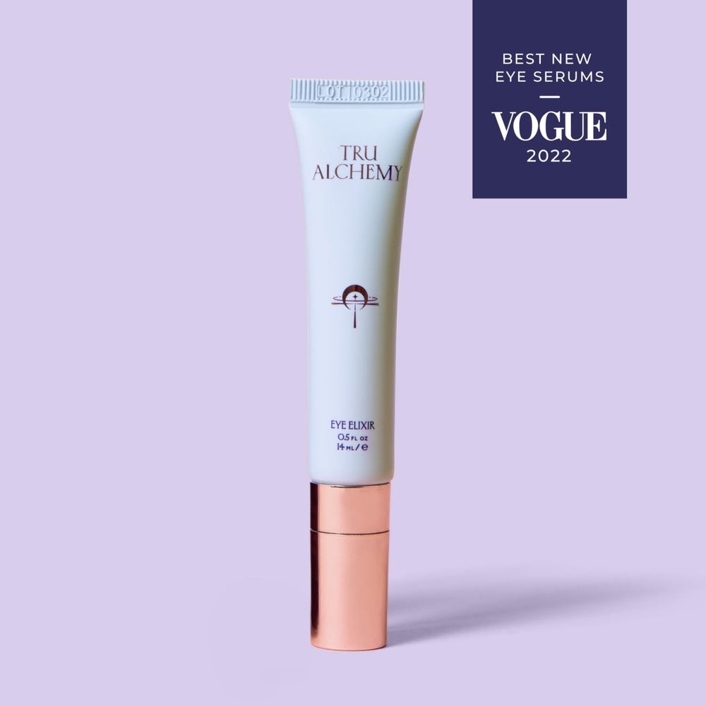 Tru Alchemy Eye Elixir soft focus under-eye glow after application