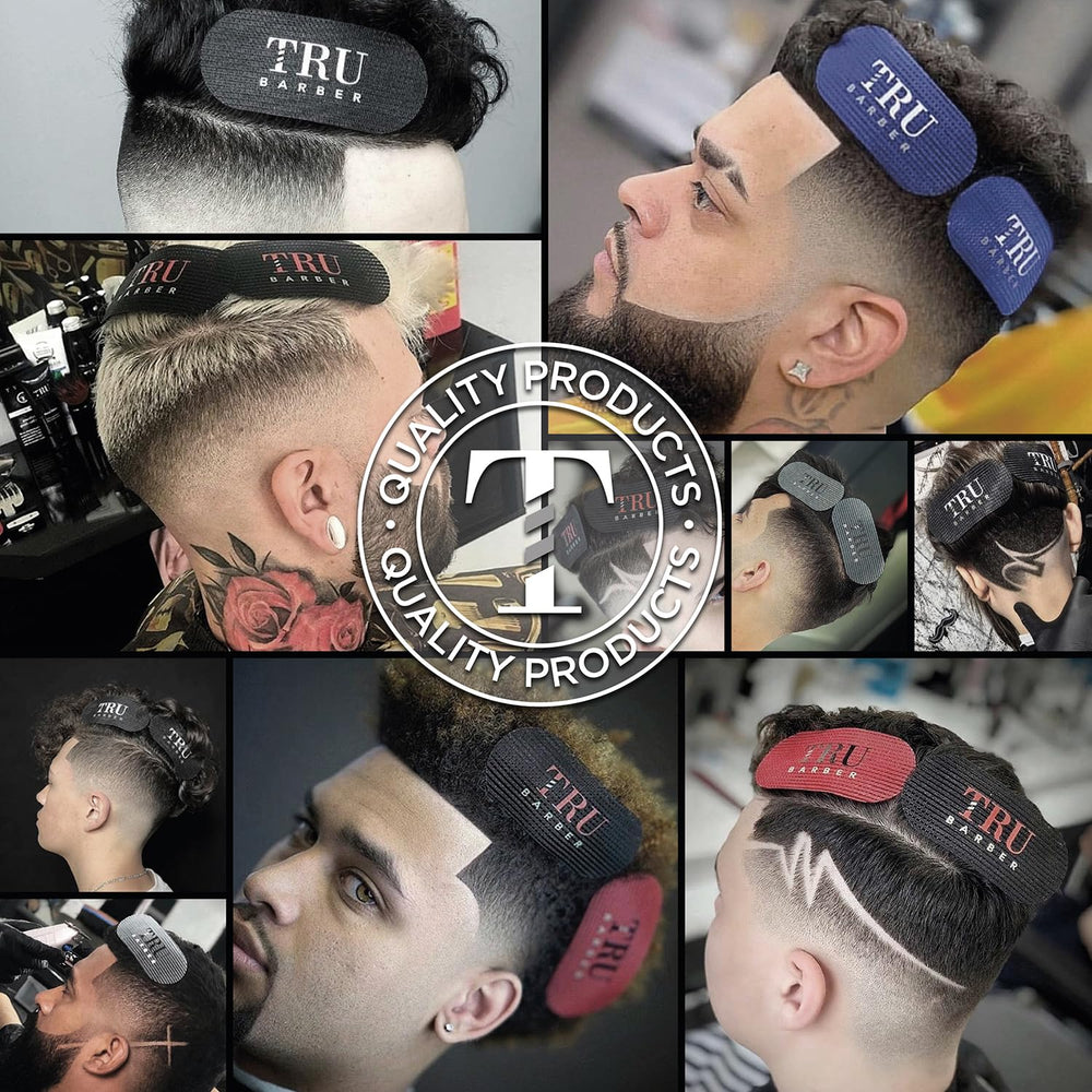 TRU BARBER agarre-pelo suave-negro: adecuado para cabello delicado
