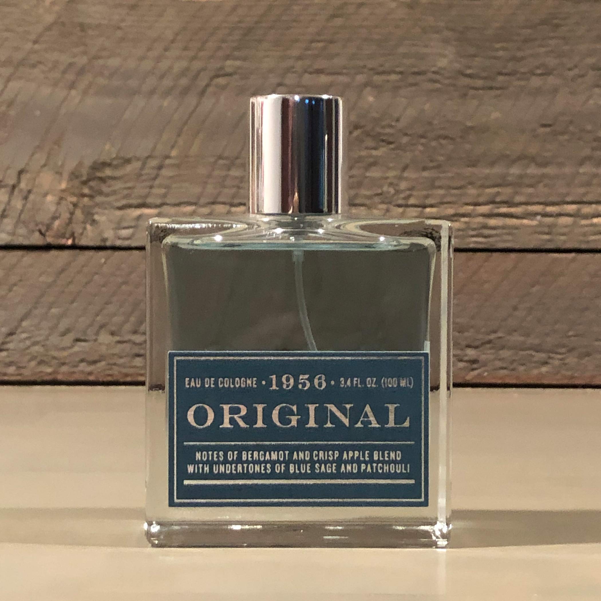 Tru Fragrance Beauty 1956 Original cap and label shot highlights durable, premium finish.