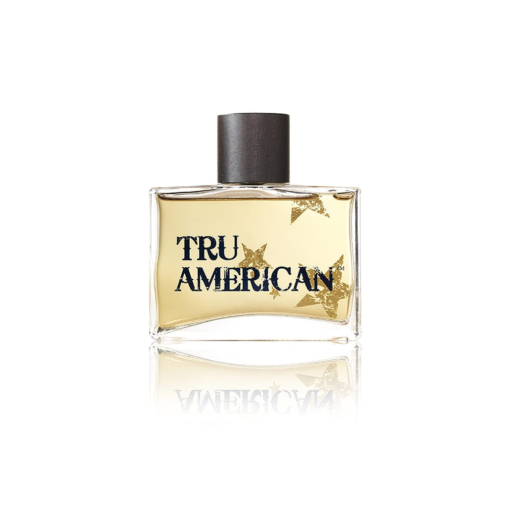 Tru Fragrance Beauty American Men's Cologne cap closeup highlighting masculine finish.