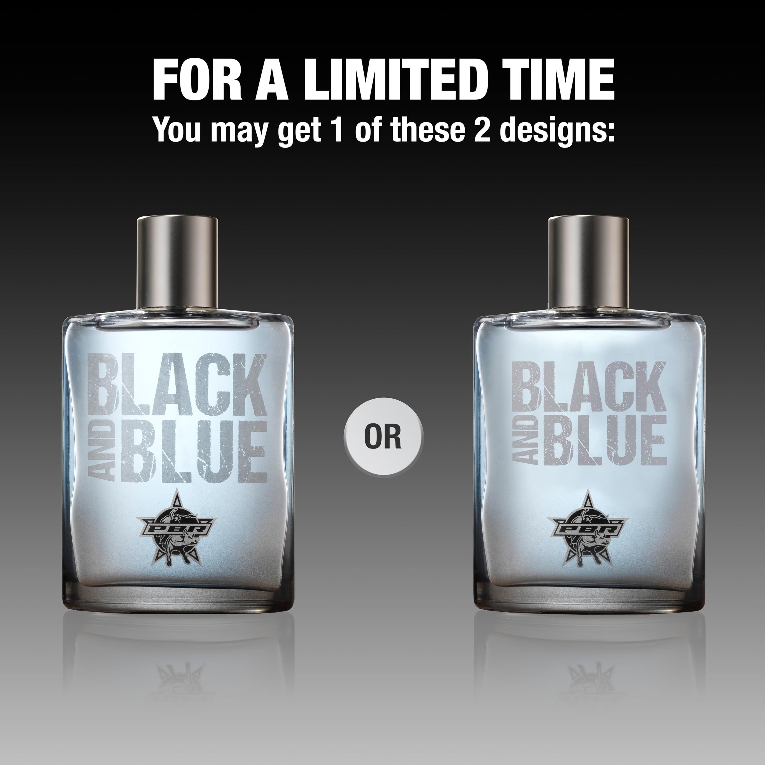 Tru Fragrance Beauty Tru Western PBR Black Blue bottle angle suggests versatile all-day wear
