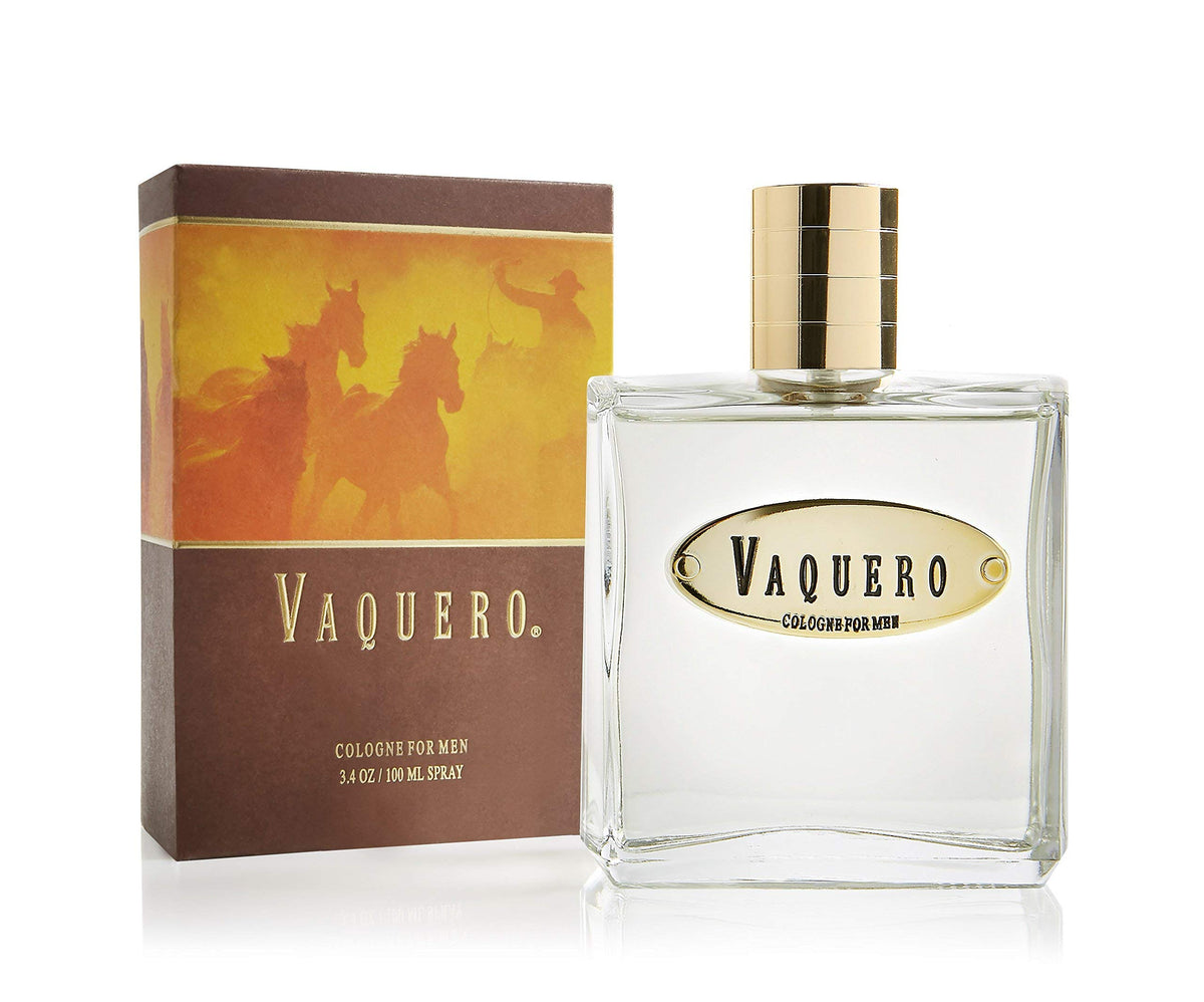 Tru Fragrance Beauty Western Vaquero bottle front communicates bold, masculine style for day or evening wear.