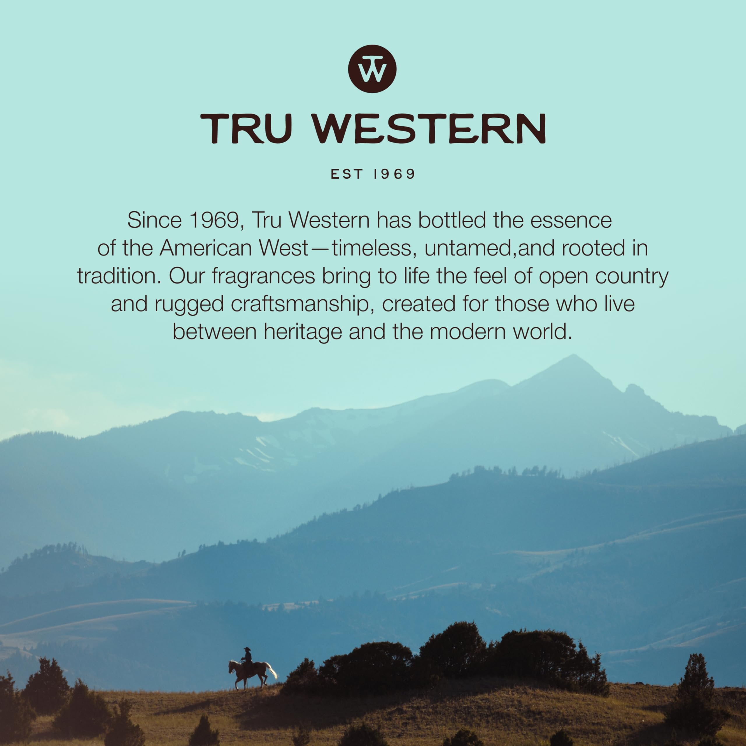 Tru Fragrance Beauty Yellowstone Dusk outdoor scene suggests adventurous, long-wearing fragrance.