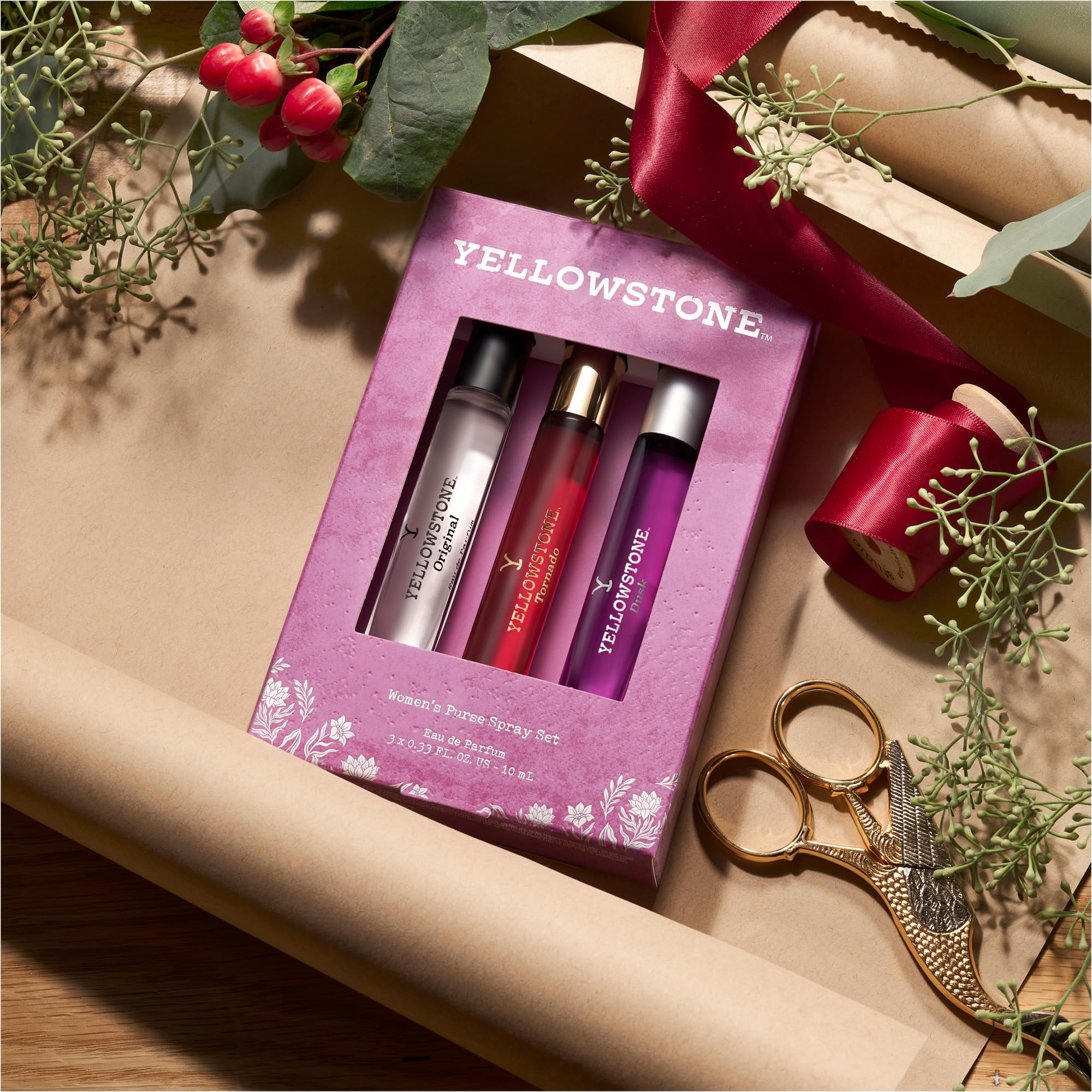 Tru Fragrance Beauty Yellowstone Dusk bottle for evening allure