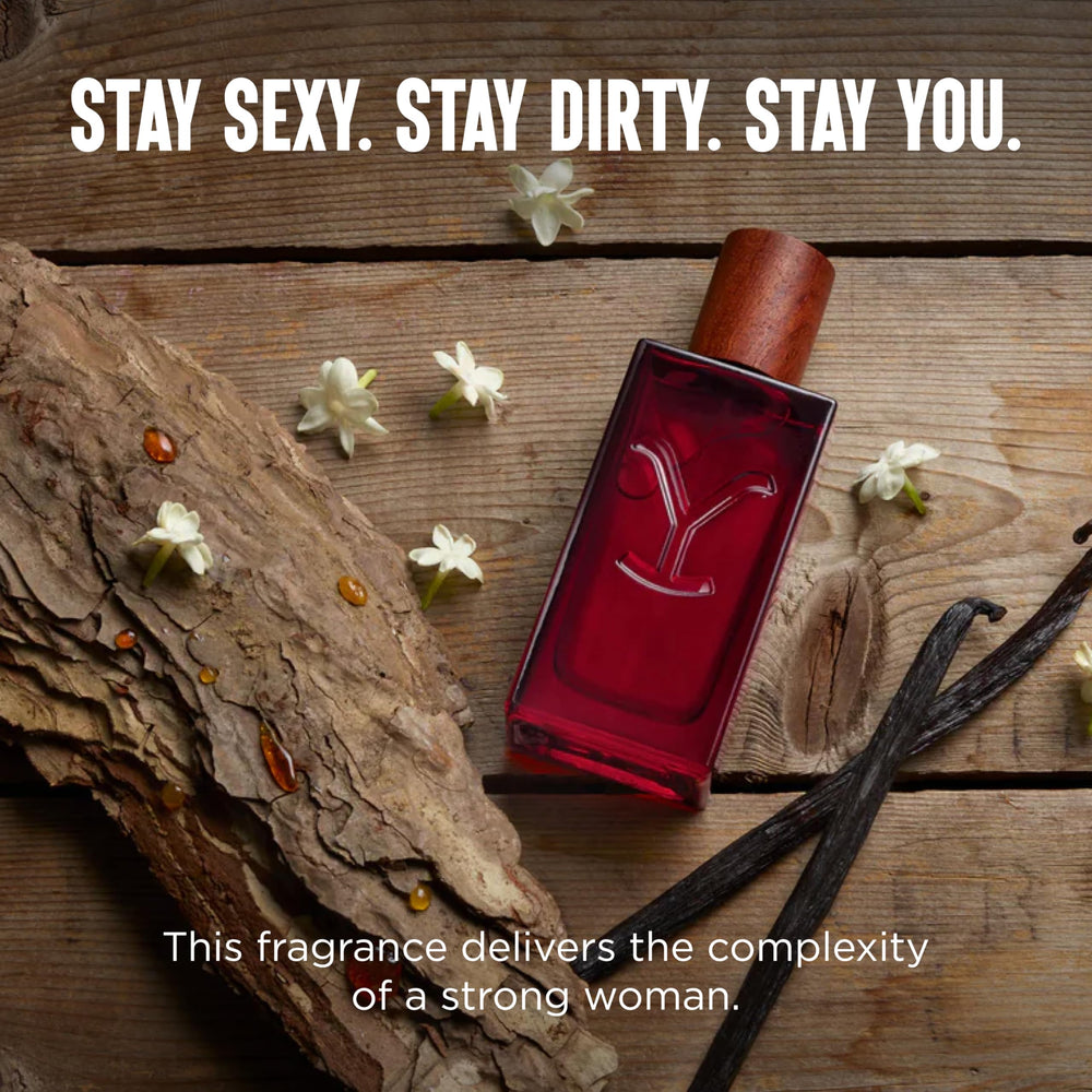 Sunlit bottle reveals burnt sugar crystals and vanilla cedar warmth on skin.