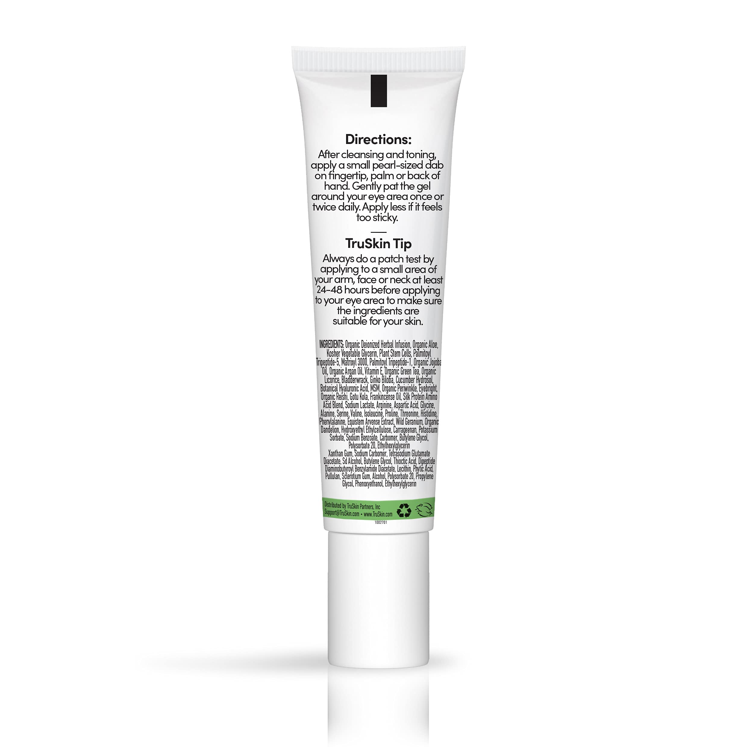 TruSkin Peptide Eye Gel lifestyle scene suggesting refreshed under-eye routine