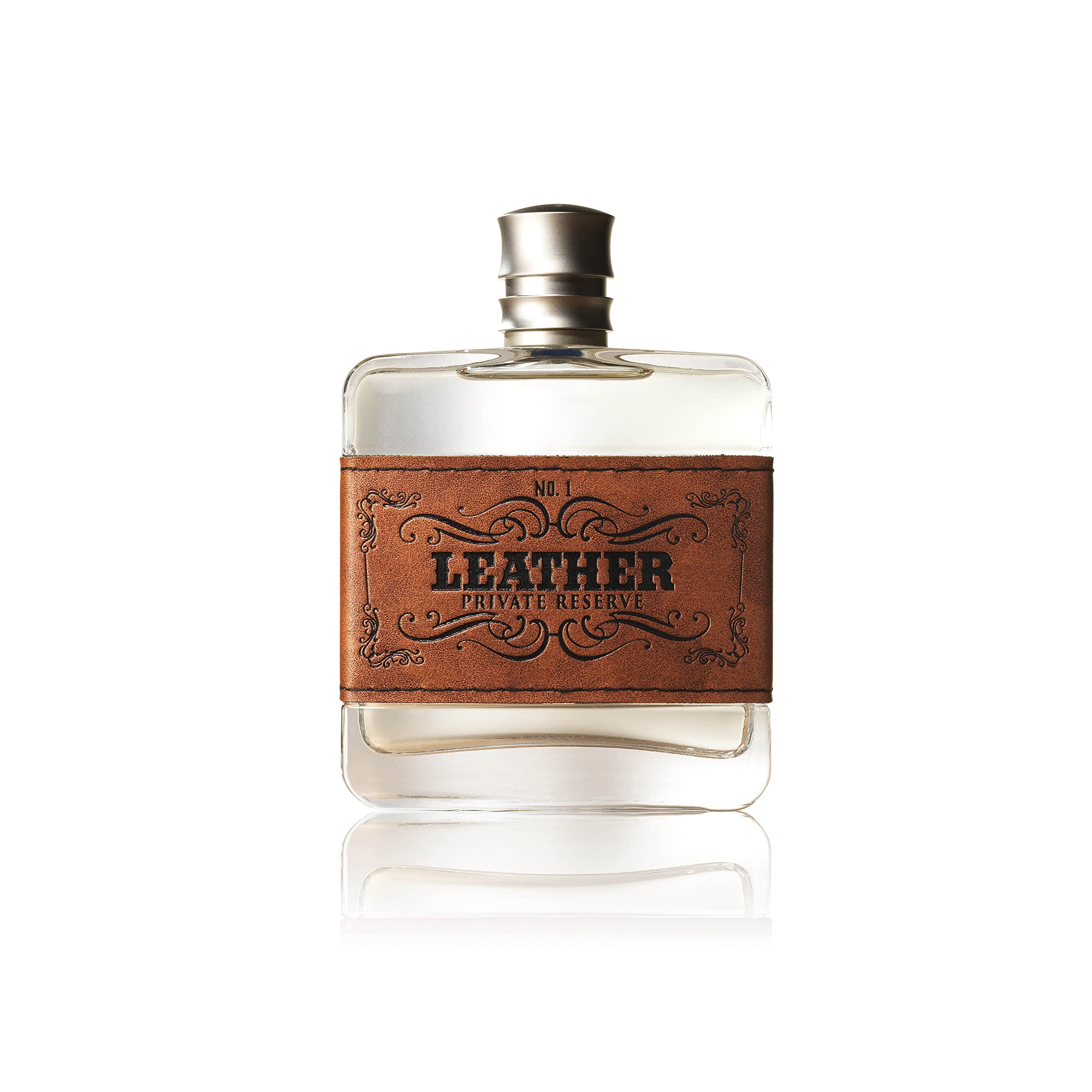 Tru Western Leather shelf display suggests premium daily fragrance for work and weekends.