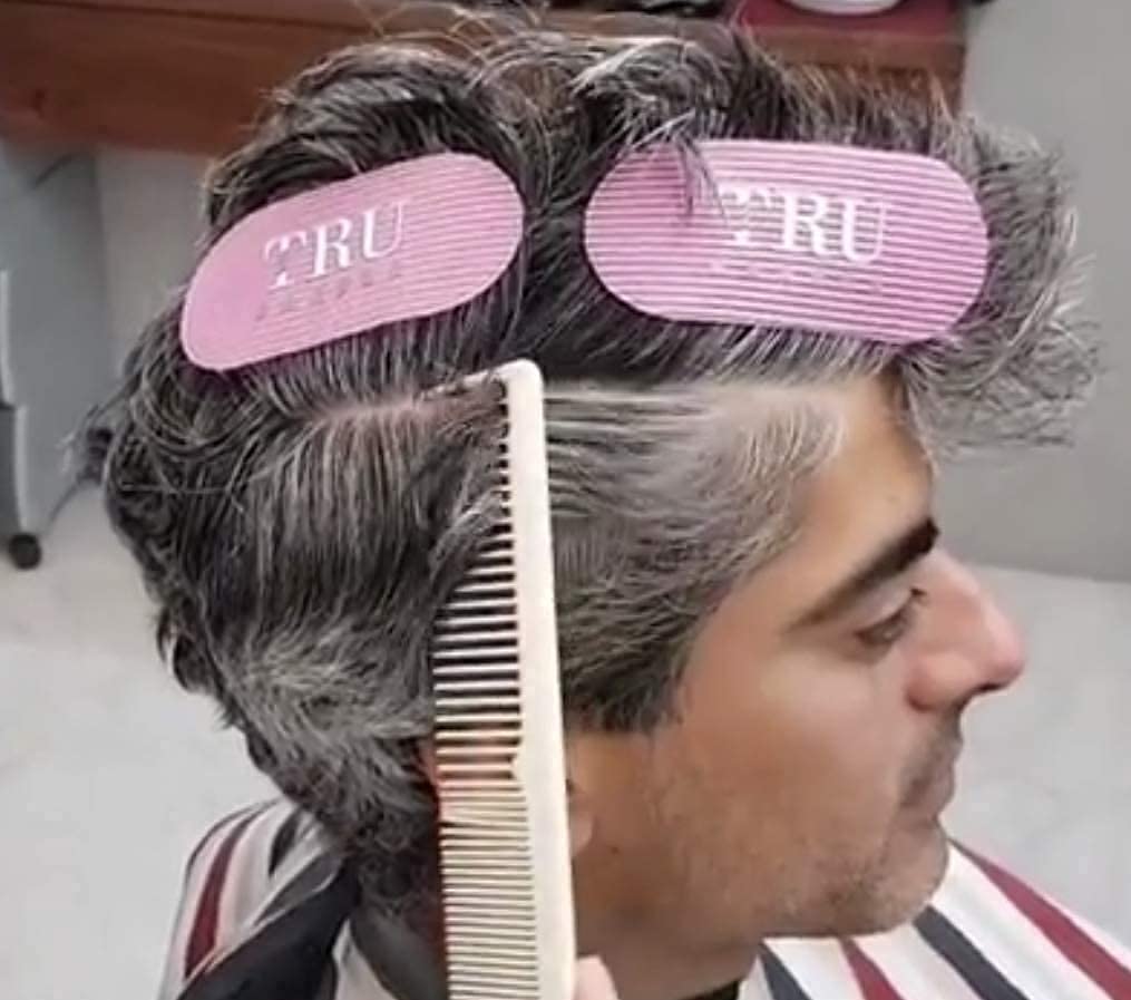 TRU BARBER Hair Grippers packaging two-pack for convenient setup.