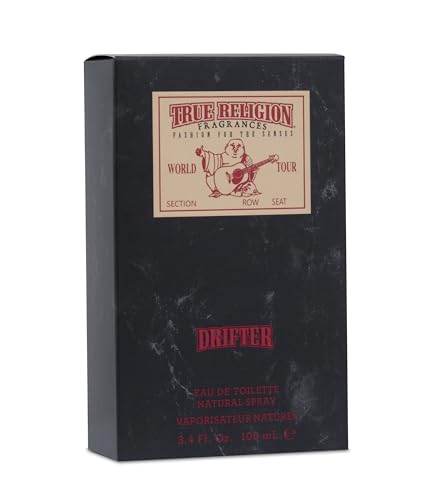 True Religion Drifter bottle label view with classic branding