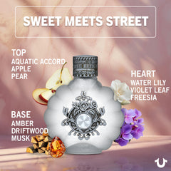 True Religion Eau de Parfum close-up cap reveals premium, long-lasting scent
