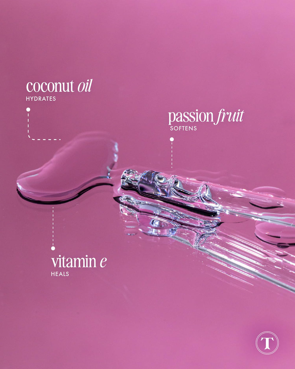 Truly Beauty Glazed Donut After Shave Oil label closeup mentions key ingredients