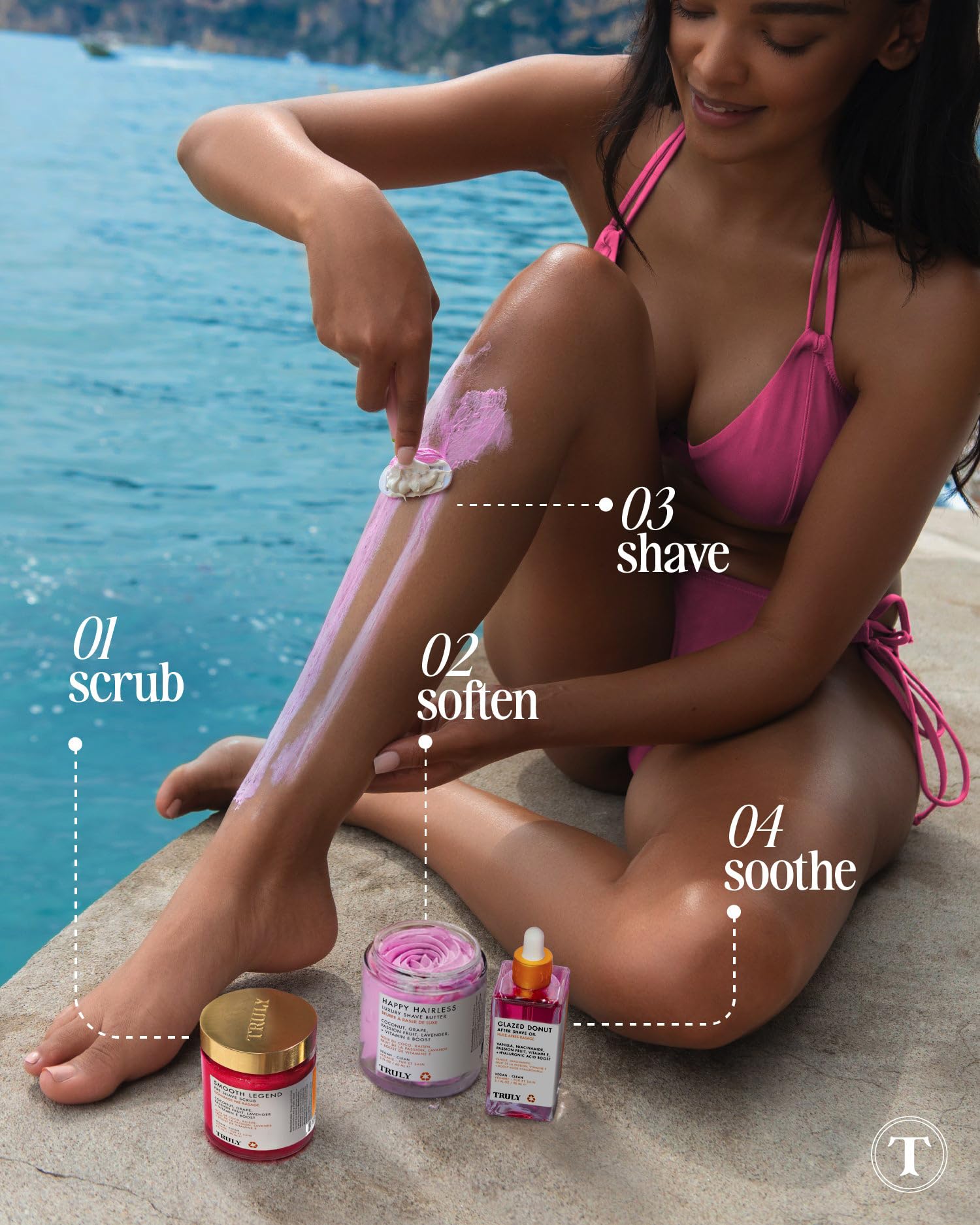 Truly Beauty razor-in-kit image displaying integrated shaving tool