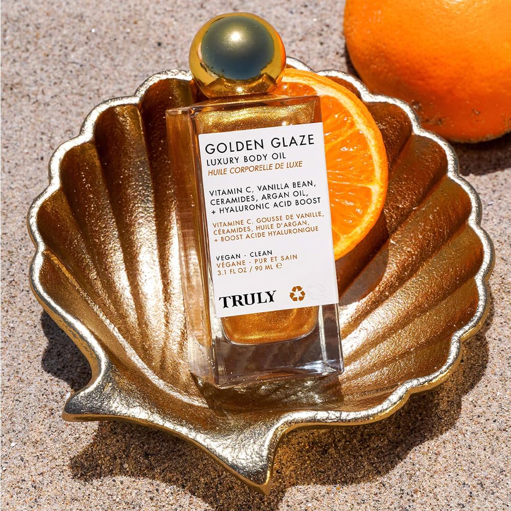 Truly Beauty Golden Glaze ceramides-softening-effect supports smoother skin.