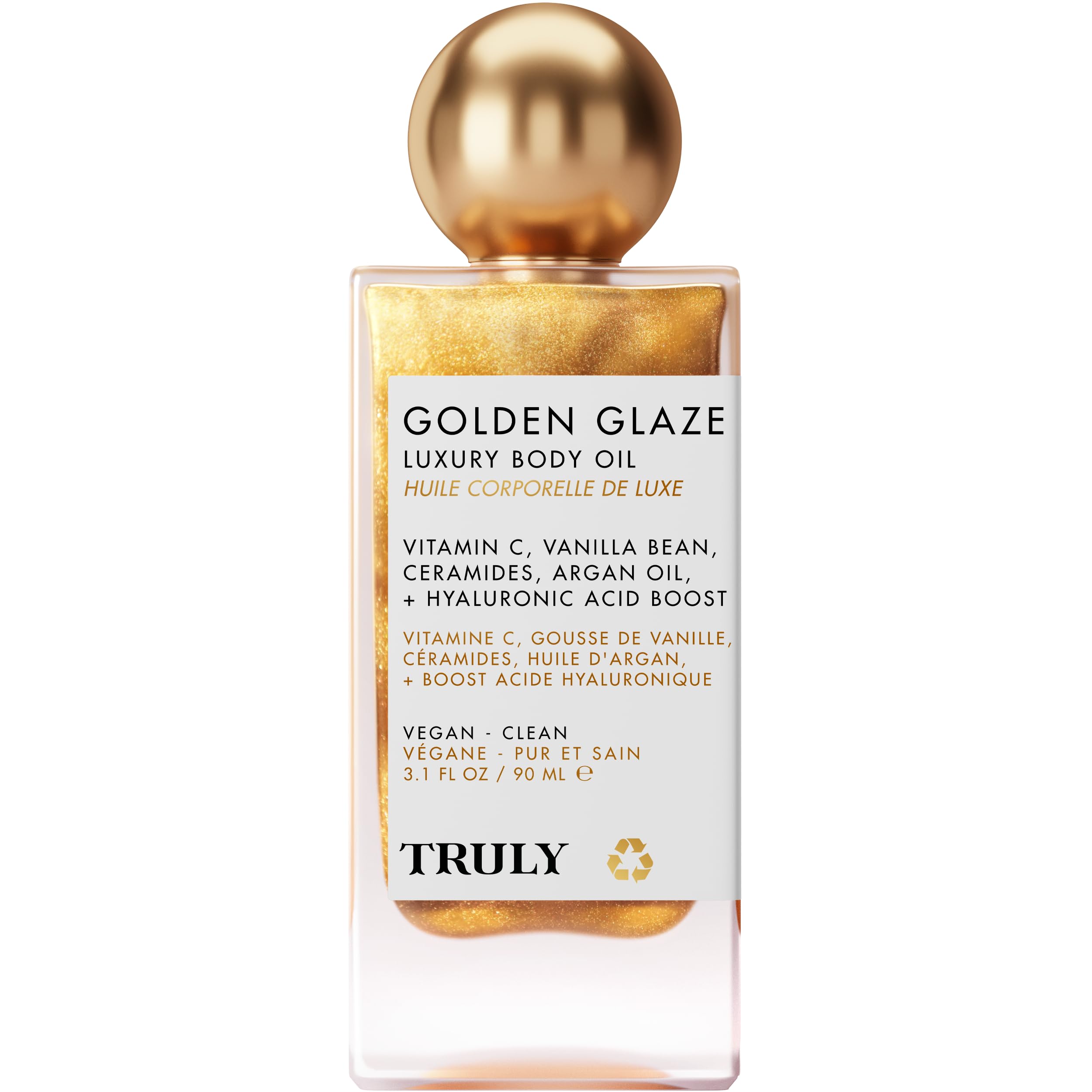Truly Beauty Golden Glaze fragrance-notes-clove-orange-vanilla evoke mood-boosting aroma.
