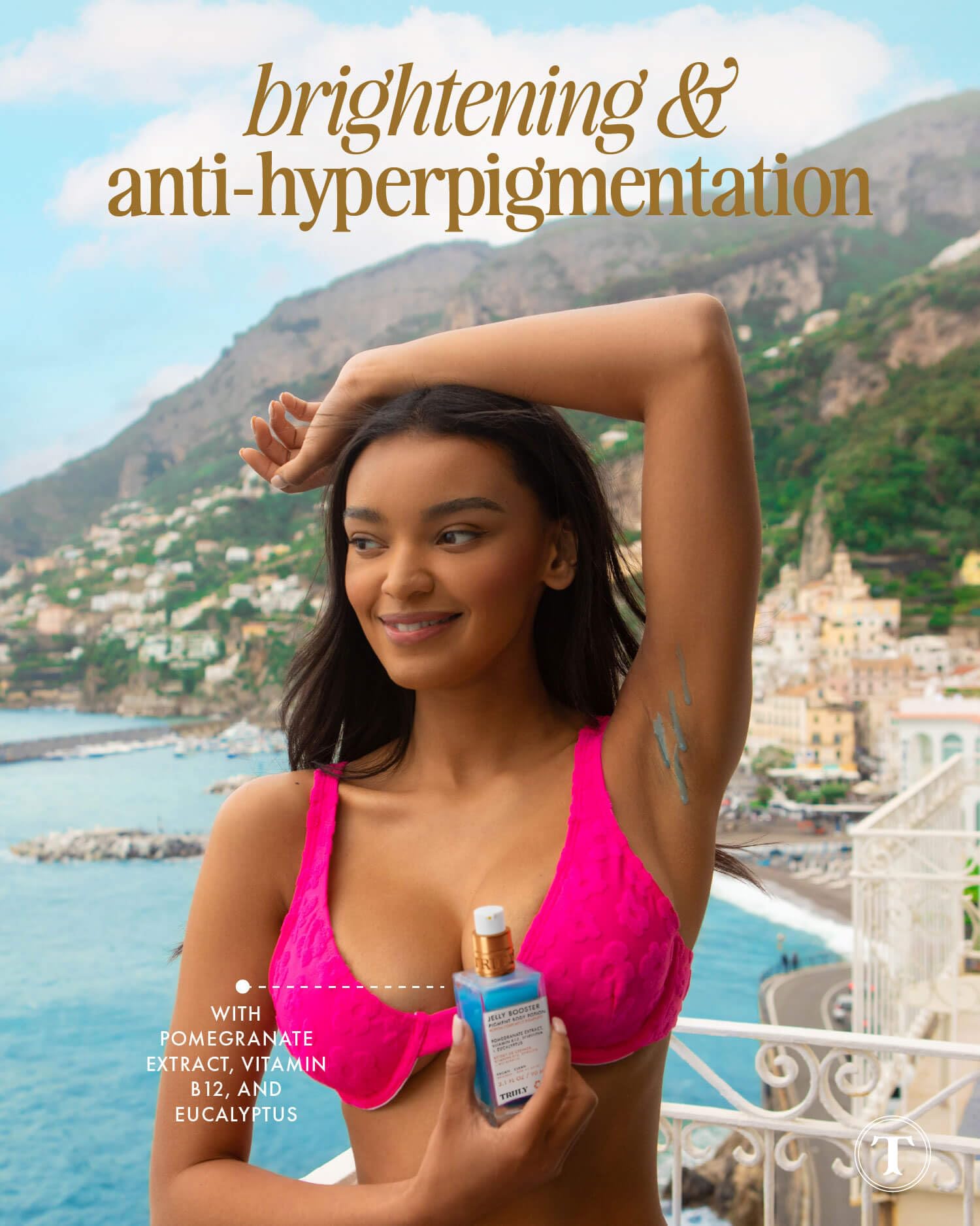 Truly Jelly Booster drops application, quick-absorb formula for scar-prone skin.