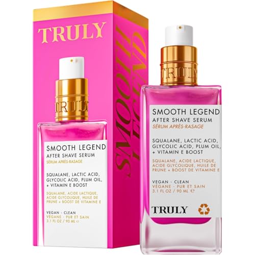 Truly Smooth Legend Serum bottle front showing hydration and smooth skin promise