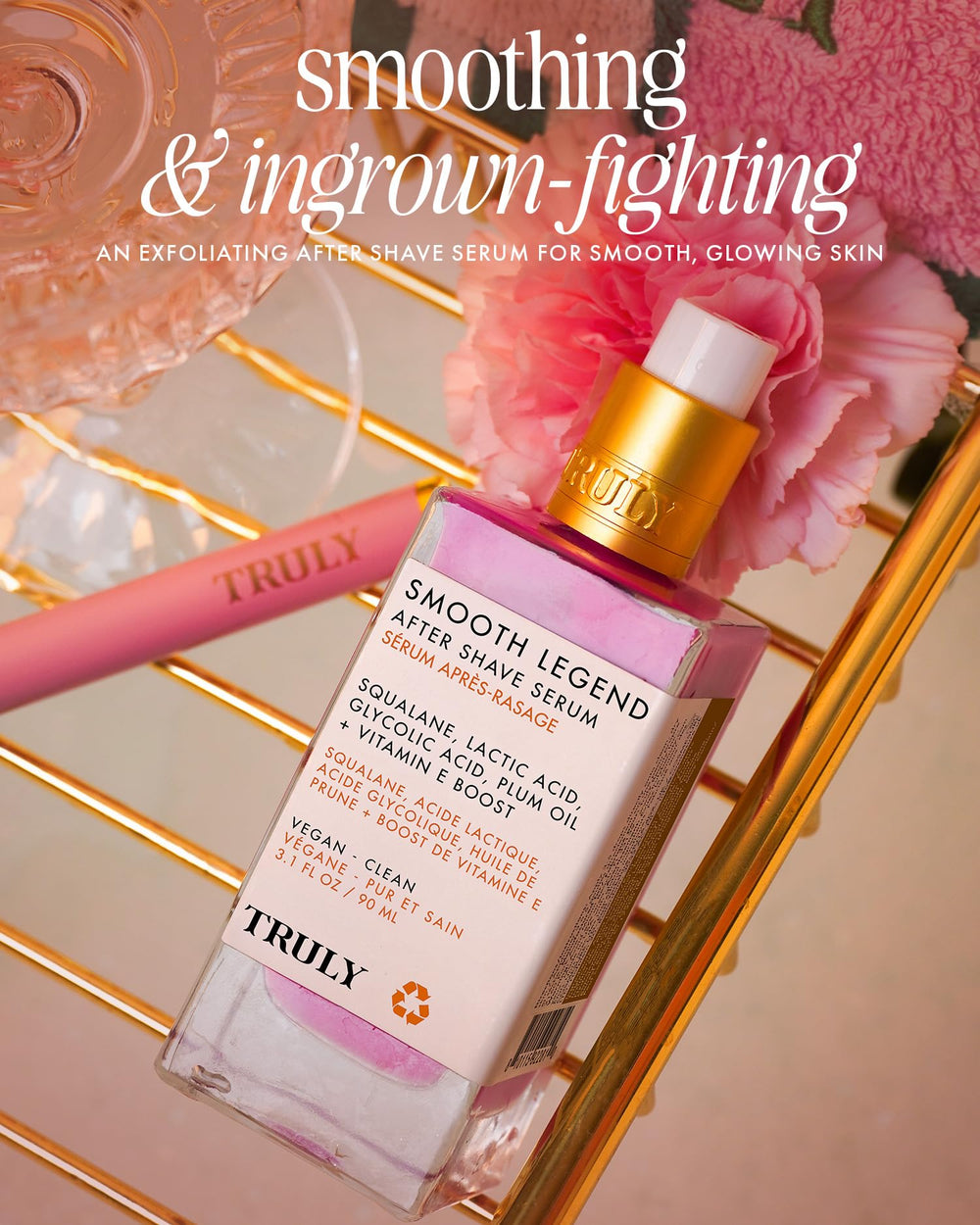 Truly Smooth Legend Serum close-up of plum oil for hydration