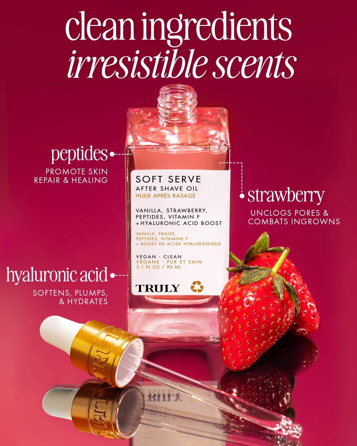 Truly Soft Serve application routine demonstrates quick-absorb texture for daily use