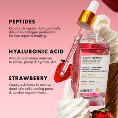 Truly Soft Serve peptides close-up highlights skin-supportive formula