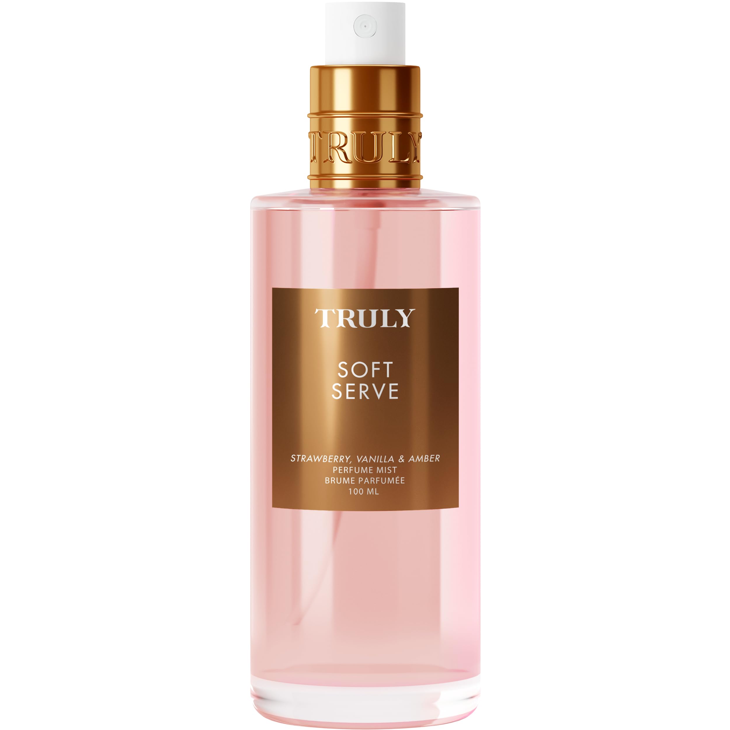 Truly Soft Serve Perfume Mist amber accent delivers warmth without overpowering sweetness.