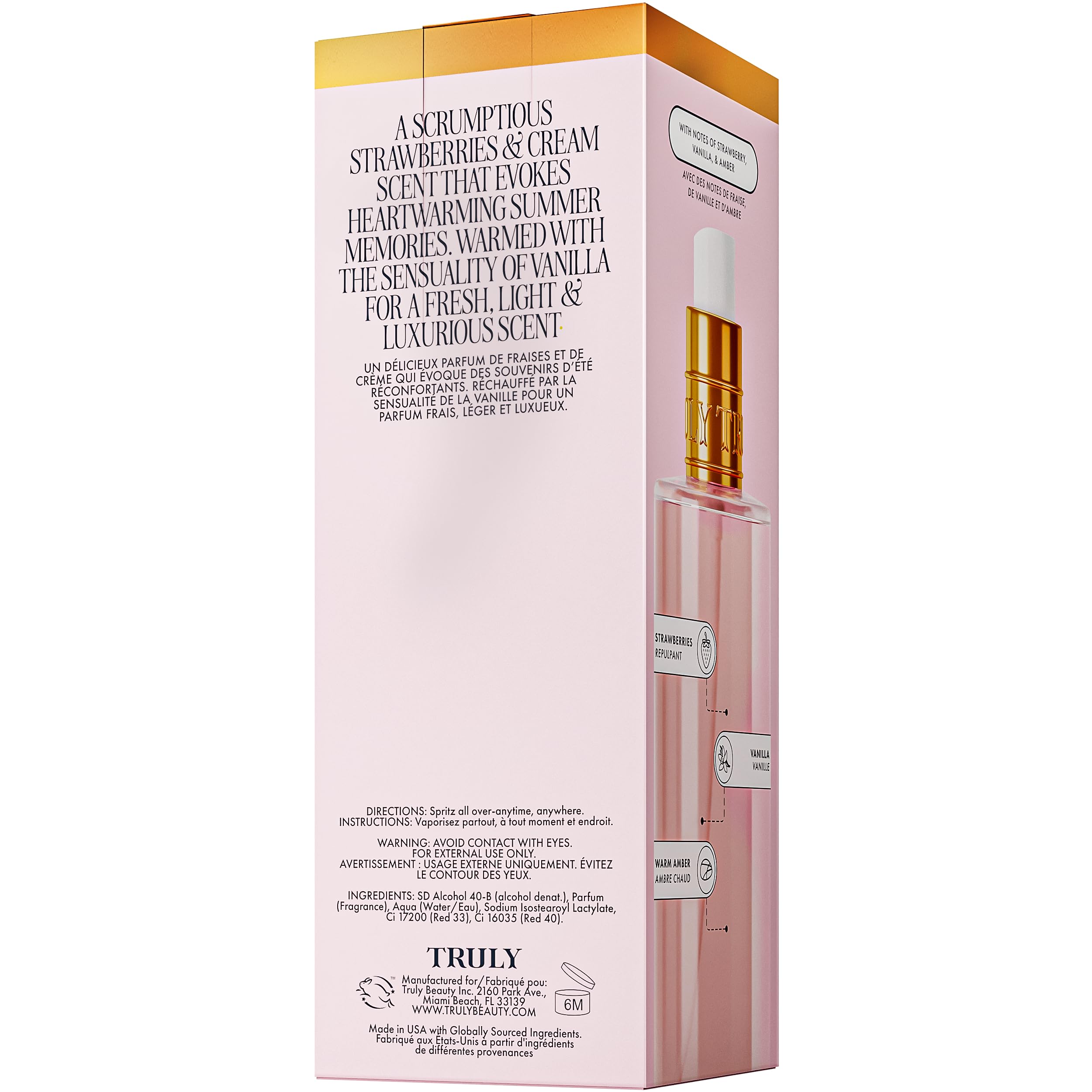 Truly Soft Serve Perfume Mist on skin ideal for sun-drenched days and everyday moments.